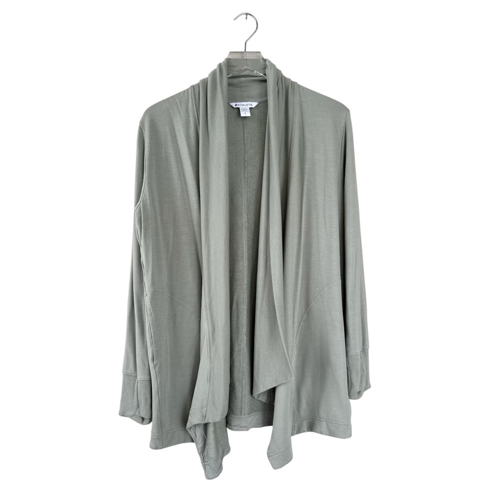 Athleta Pranayama Restore Rib Wrap Light Green Size Small